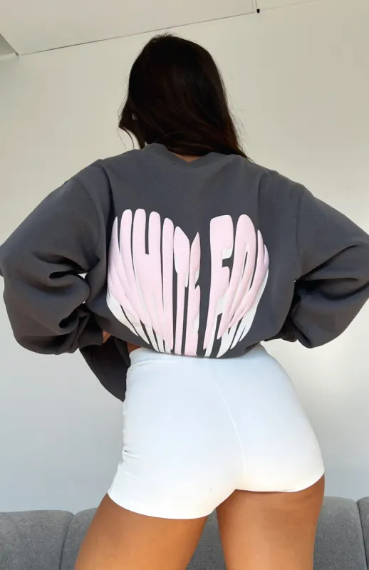 Love Burst Oversized Sweater Volcanic sold by White Fox Boutique