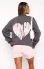 Love Burst Oversized Sweater Volcanic sold by White Fox Boutique