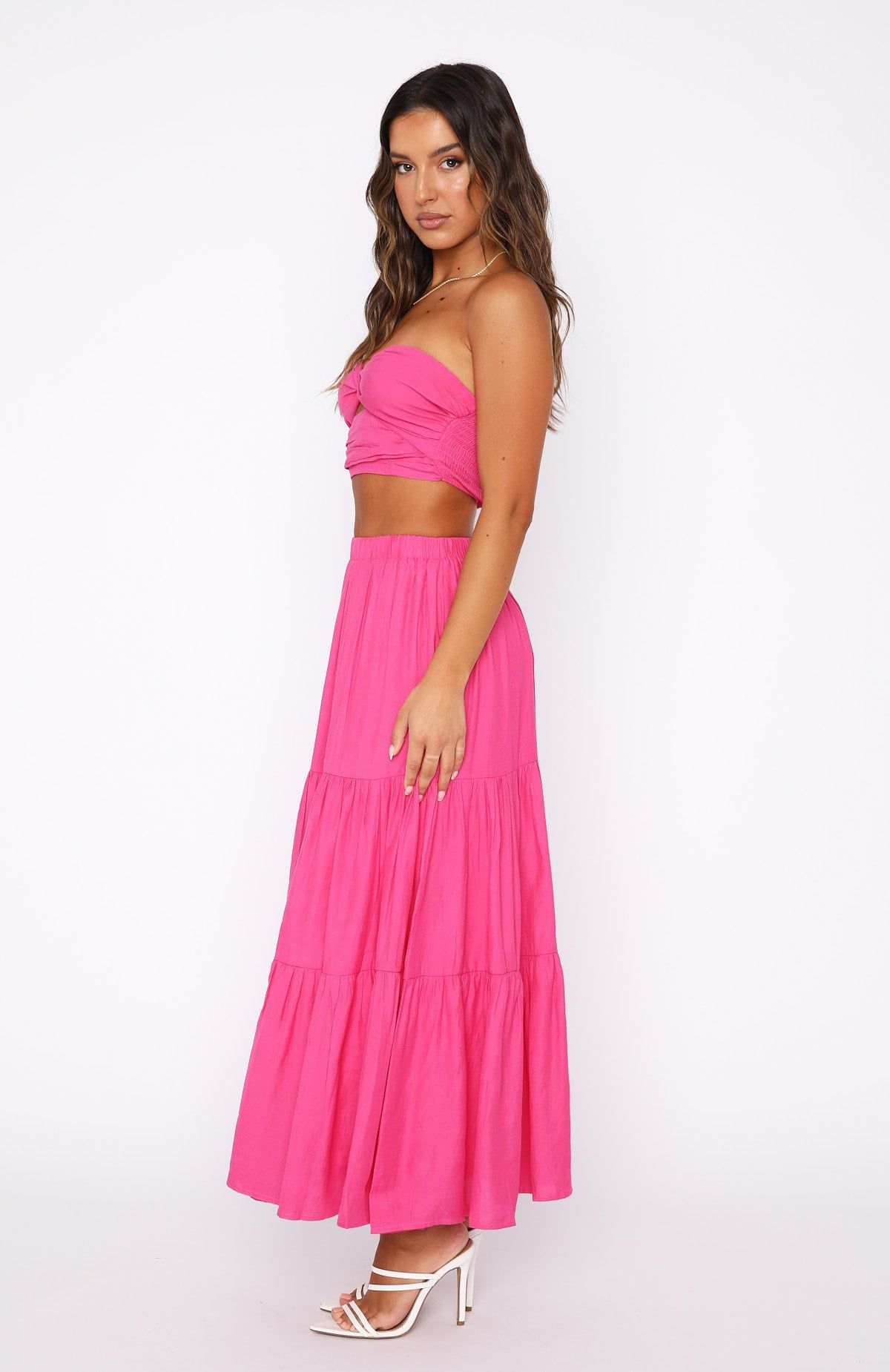 The One's You Love Maxi Set Hot Pink sold by White Fox Boutique product image thumbnail 3