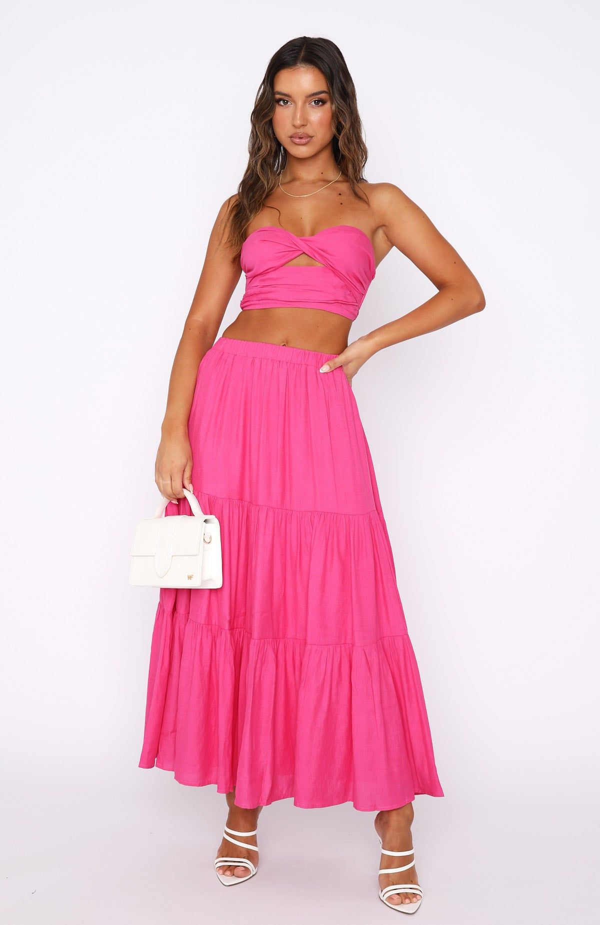The One's You Love Maxi Set Hot Pink sold by White Fox Boutique product image thumbnail 2