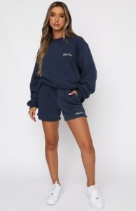 Steal Your Heart Oversized Sweater Navy sold by White Fox Boutique