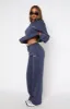 Match Your Words Wide Leg Sweatpants Navy sold by White Fox Boutique