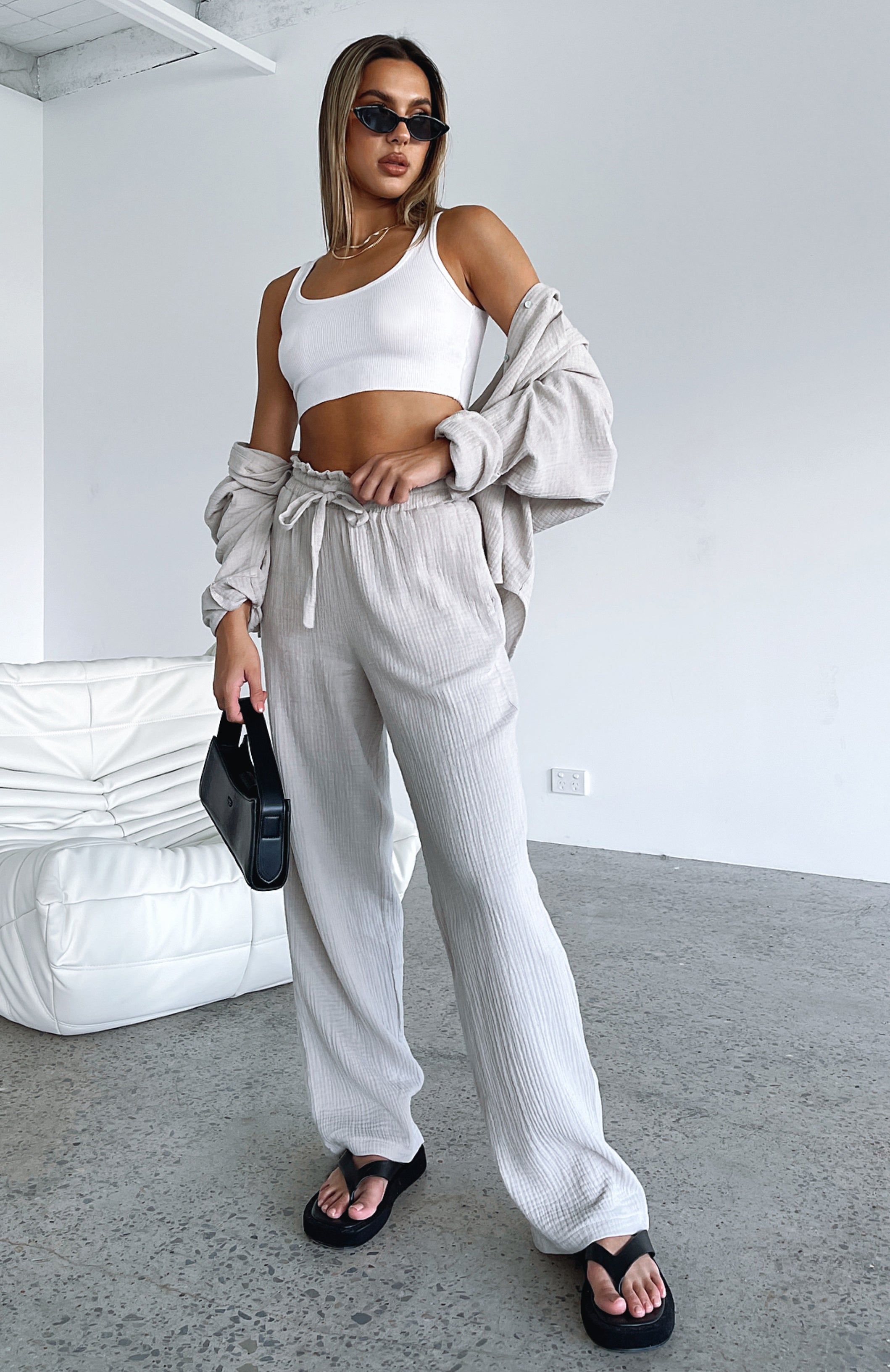 Golden Moment Pants Moon sold by White Fox Boutique