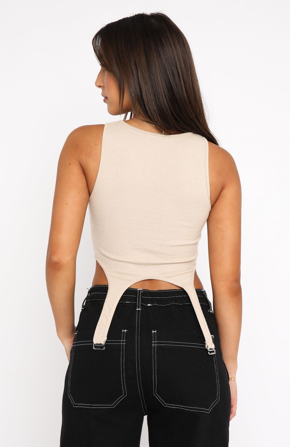 Eyes On You Corset Beige sold by White Fox Boutique product image thumbnail 4