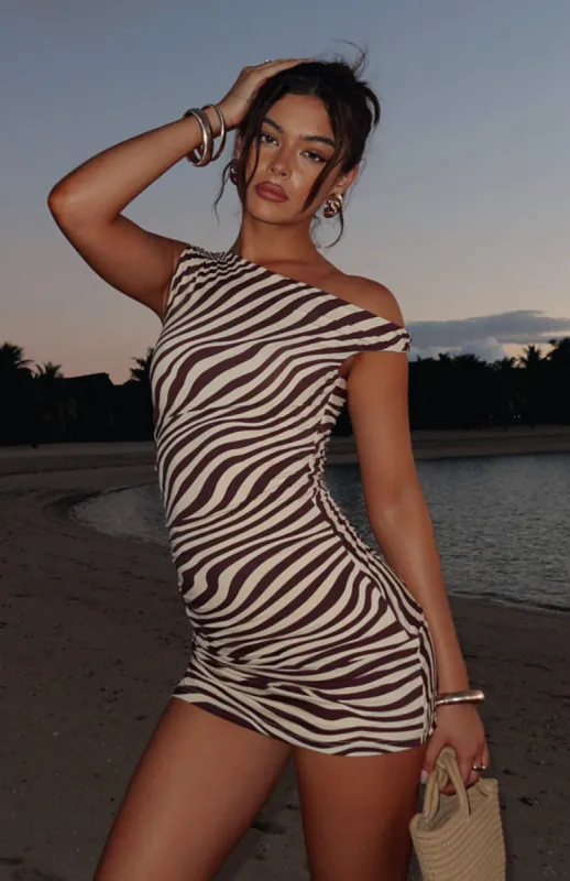 Trip Of A Lifetime Mini Dress Caribbean Waves sold by White Fox Boutique