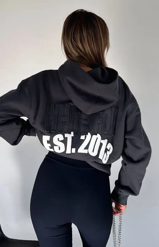 Major Moves Oversized Hoodie Charcoal sold by White Fox Boutique