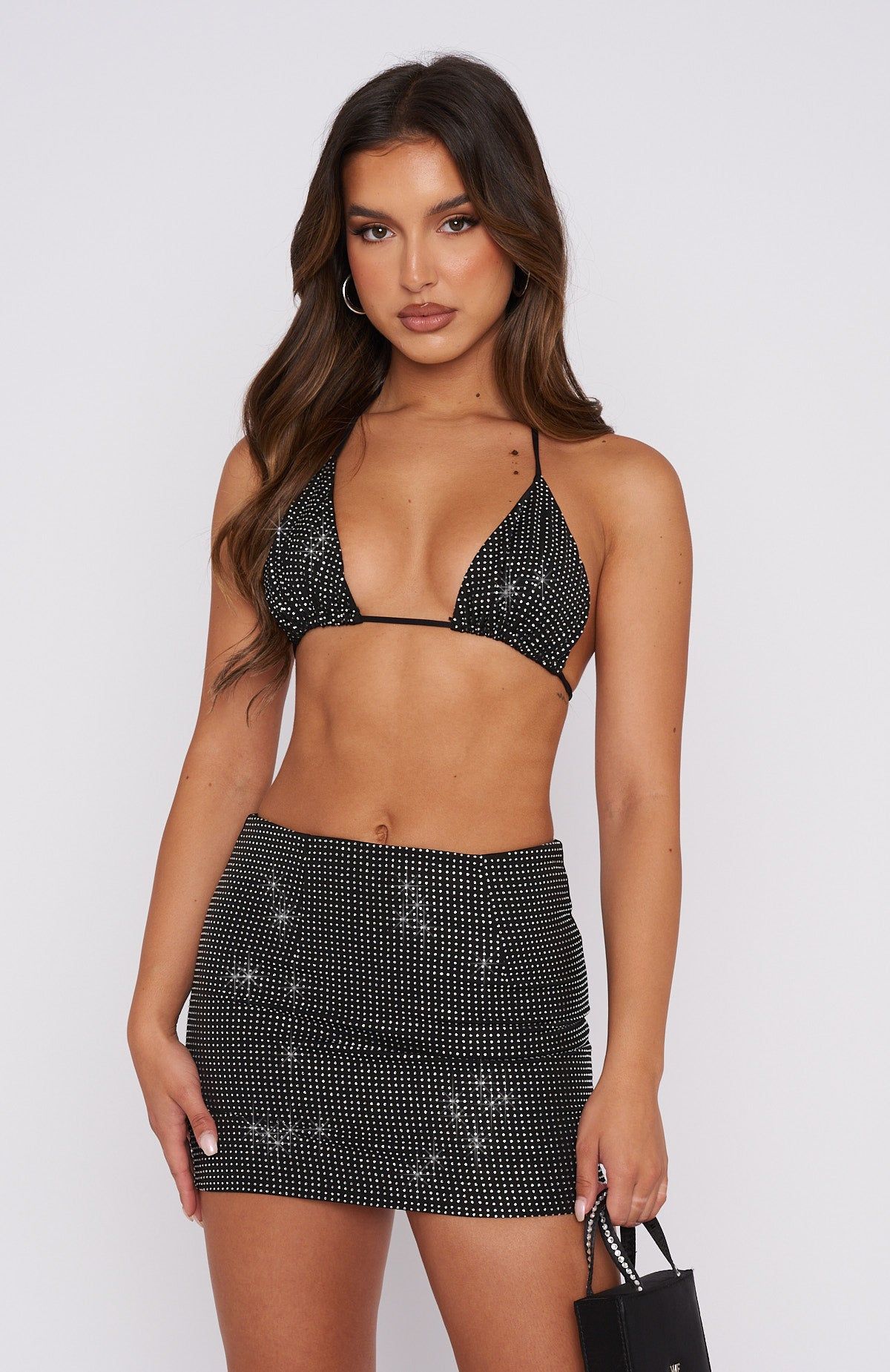 Diva Crop Top Black sold by White Fox Boutique product image thumbnail 2