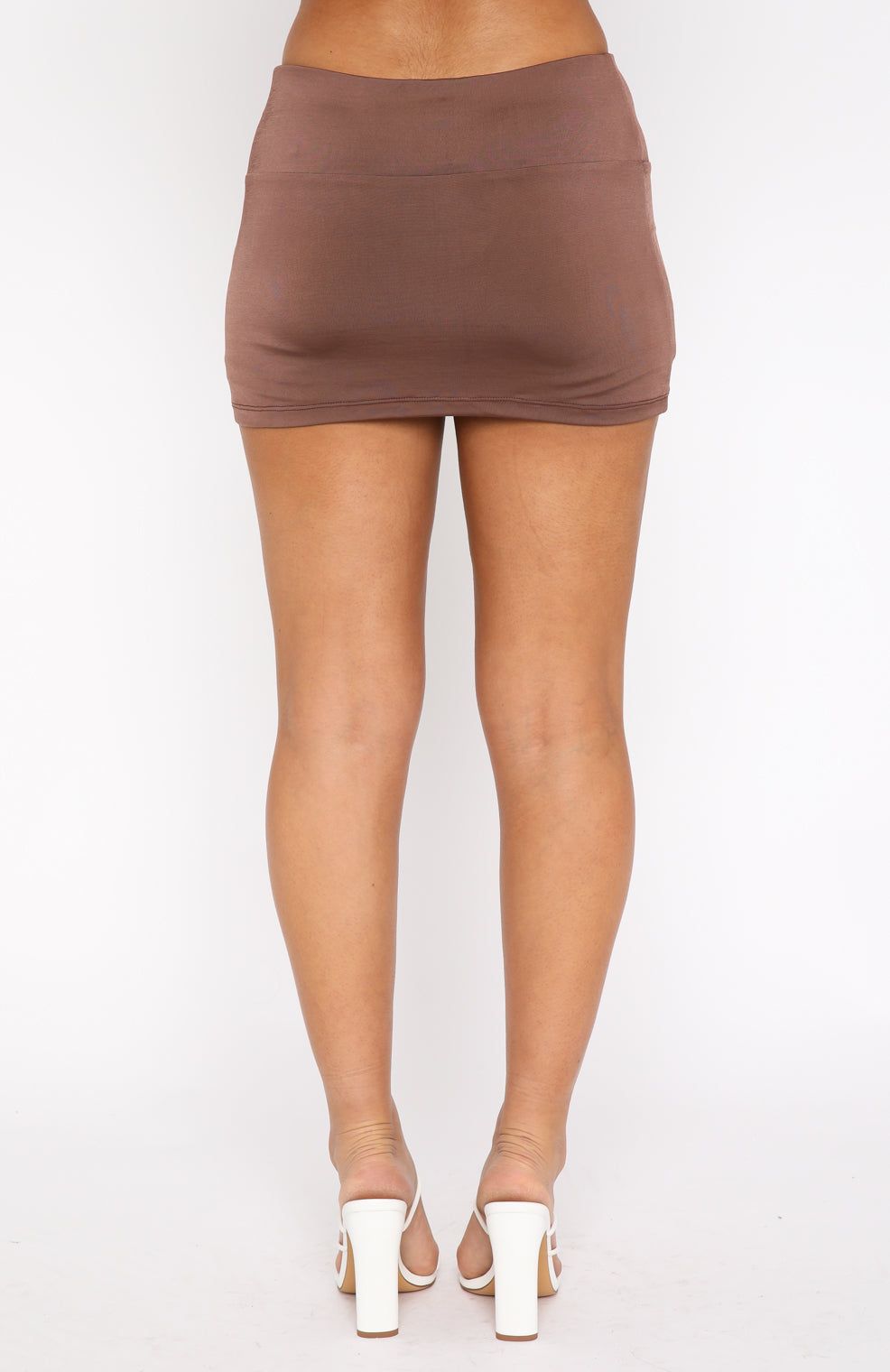 Act Brand New Mini Skort Chocolate sold by White Fox Boutique product image thumbnail 5