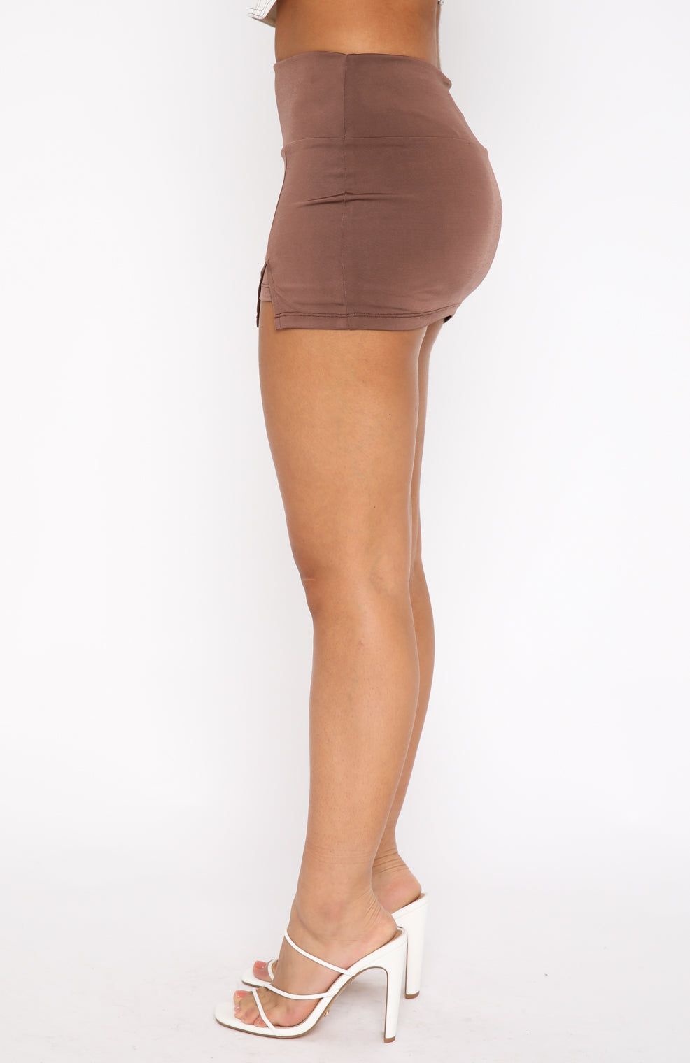 Act Brand New Mini Skort Chocolate sold by White Fox Boutique product image thumbnail 4