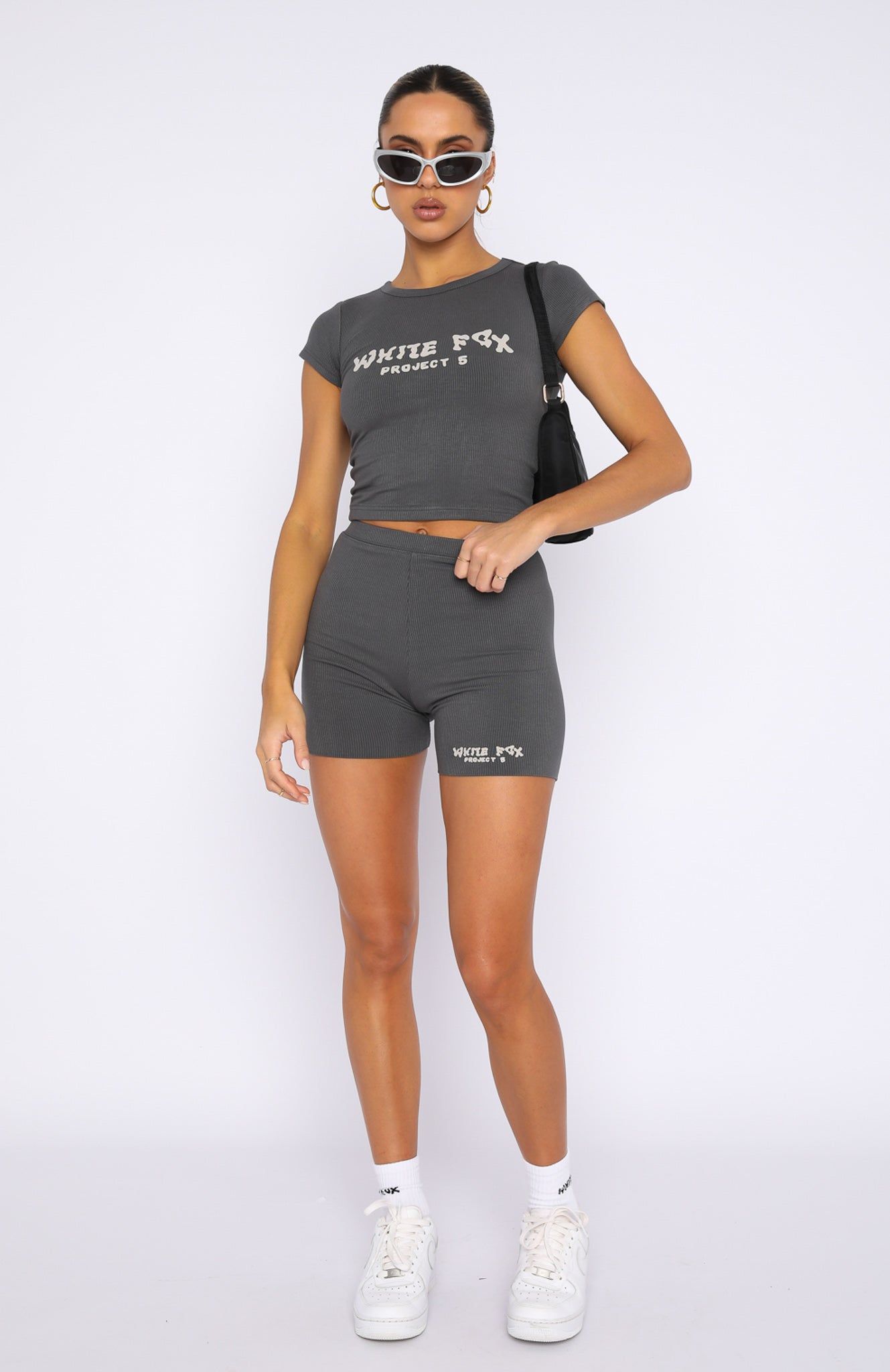 Project 5 Ribbed Baby Tee Volcanic sold by White Fox Boutique product image thumbnail 5