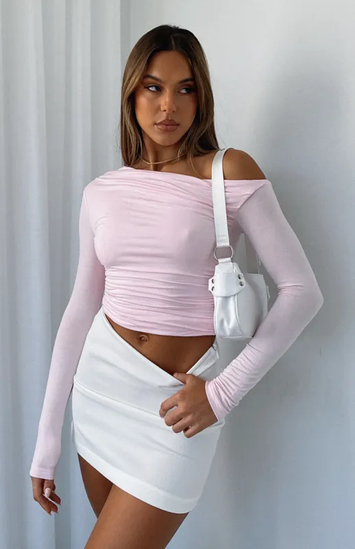 Best Of Luck Long Sleeve Top Pink sold by White Fox Boutique