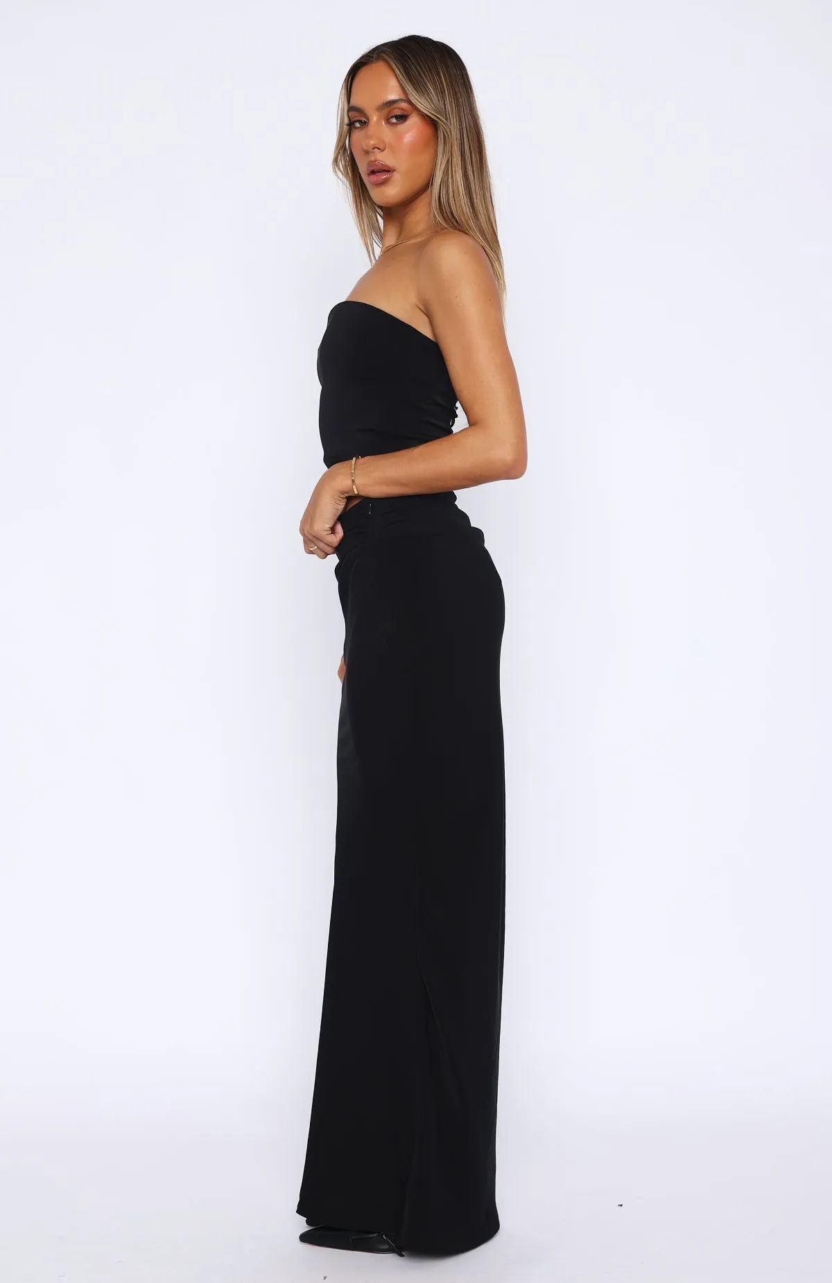 Nightingale Maxi Skirt Black sold by White Fox Boutique product image thumbnail 3