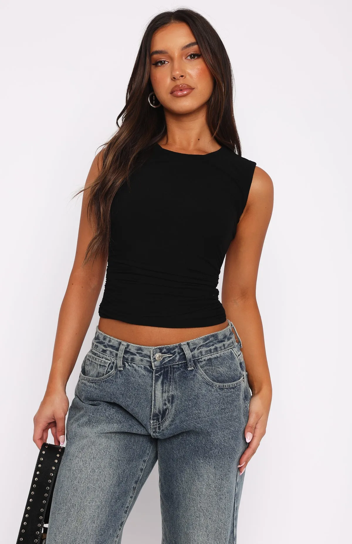 I Feel It Coming Top Black sold by White Fox Boutique product image thumbnail 2