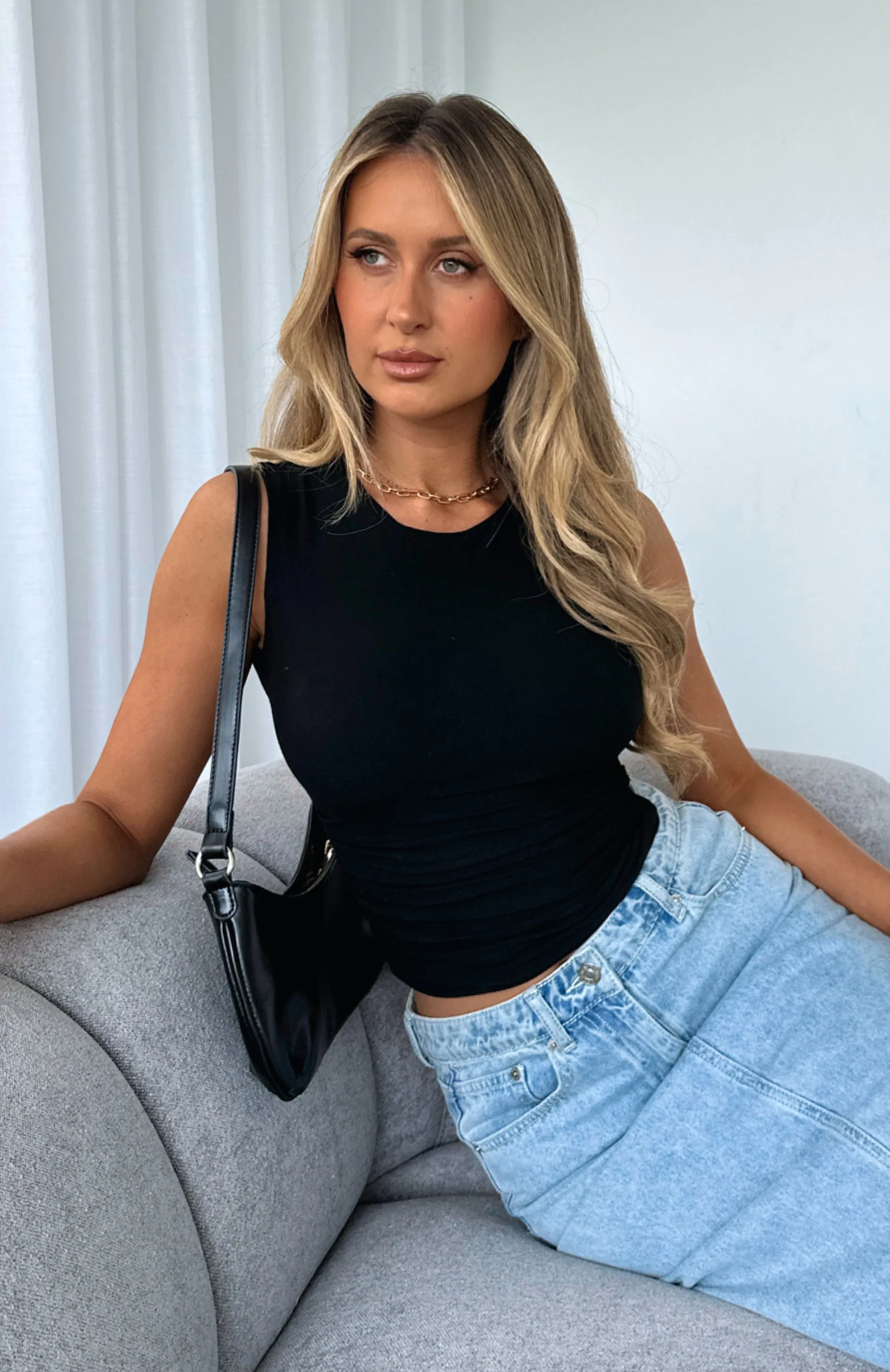 I Feel It Coming Top Black sold by White Fox Boutique product image thumbnail 5