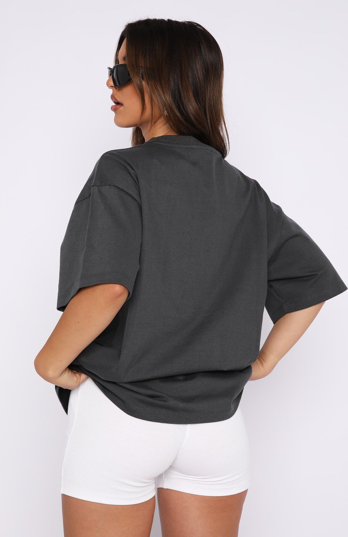 New Dimension Oversized Tee Charcoal sold by White Fox Boutique product image thumbnail 4