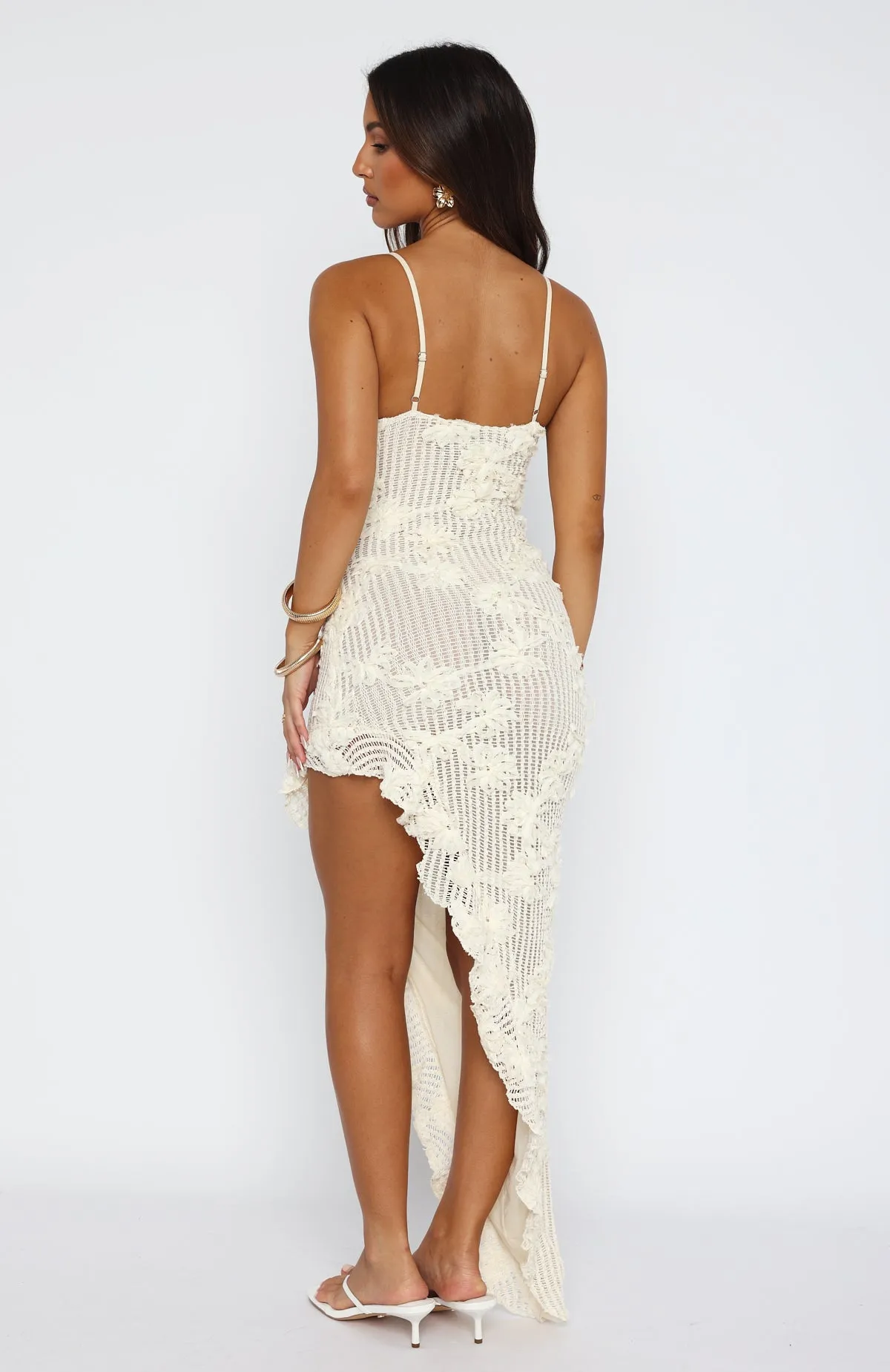 Summer Time Sadness Maxi Dress Cream sold by White Fox Boutique product image thumbnail 4