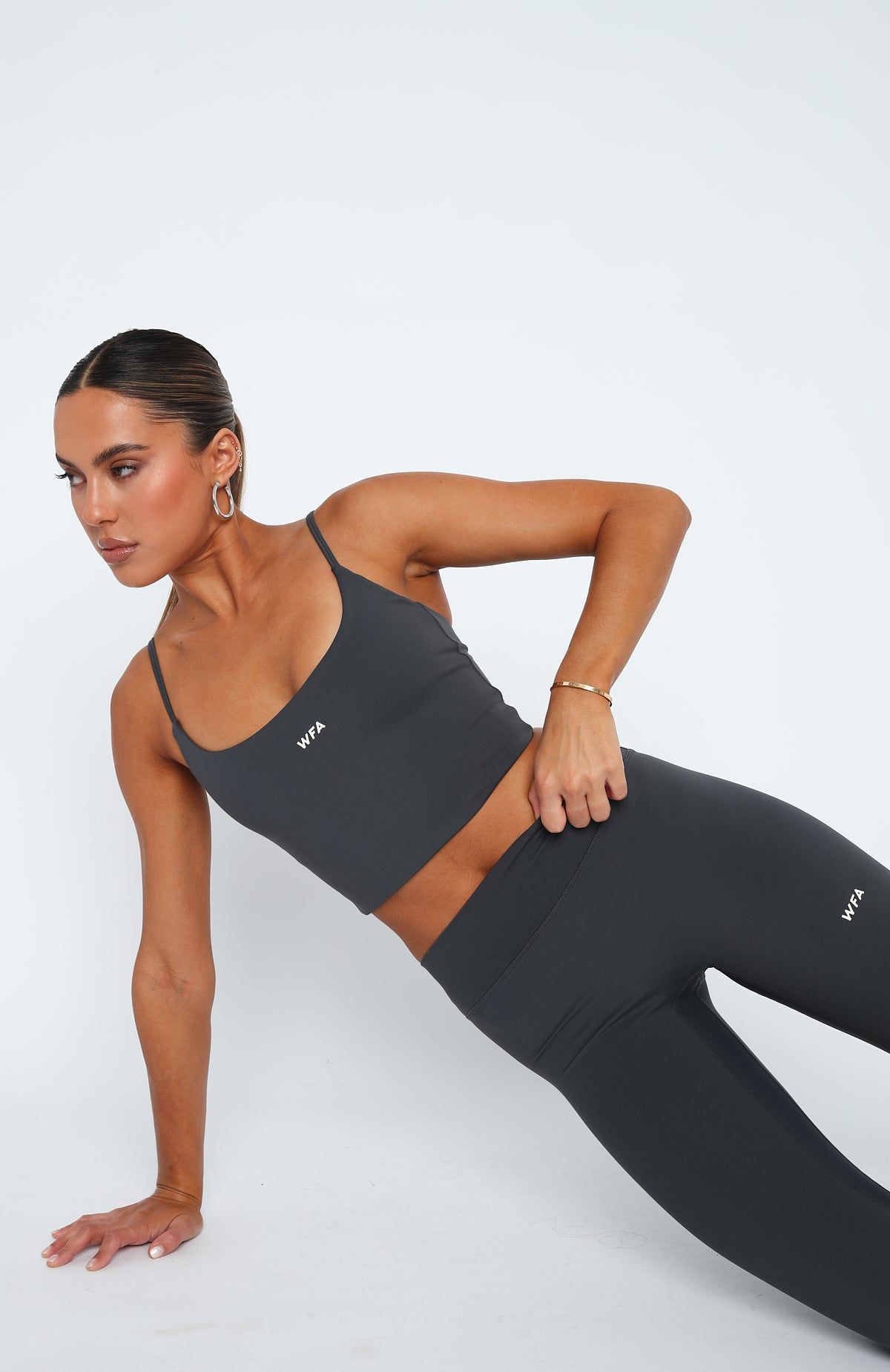 First Contender Crop Charcoal sold by White Fox Boutique product image thumbnail 2