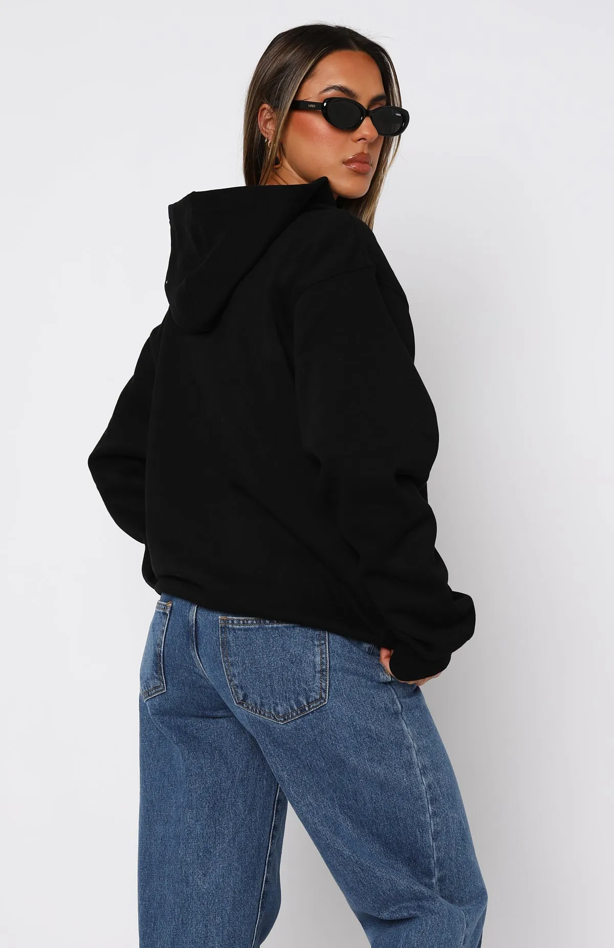 Give It Away Oversized Hoodie Black sold by White Fox Boutique product image thumbnail 4