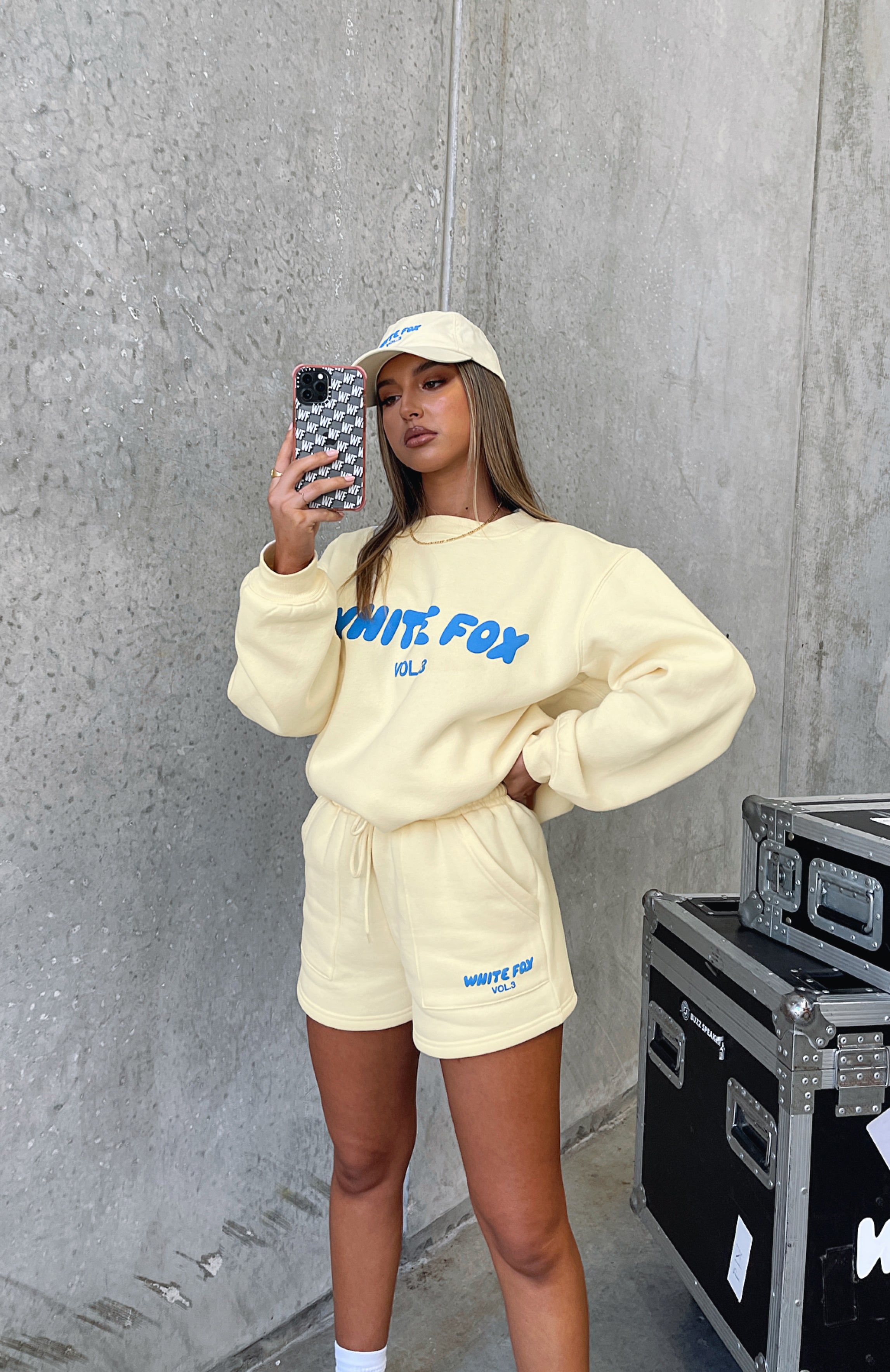 Offstage Lounge Shorts Buttercream sold by White Fox Boutique