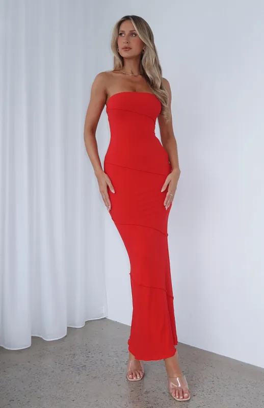 Love You For Life Maxi Dress Red sold by White Fox Boutique