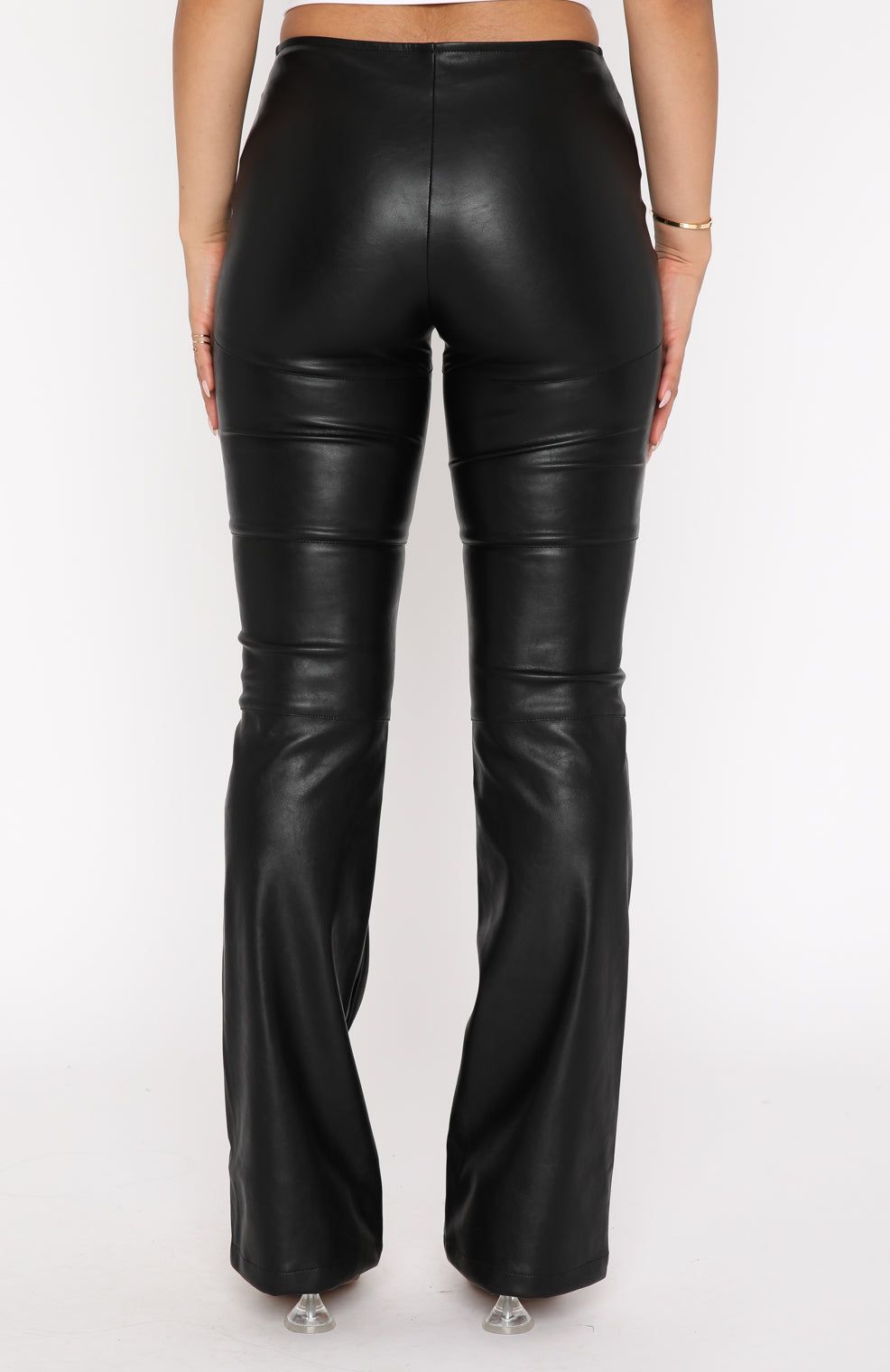 Rare Moment PU Pants Black sold by White Fox Boutique product image thumbnail 4