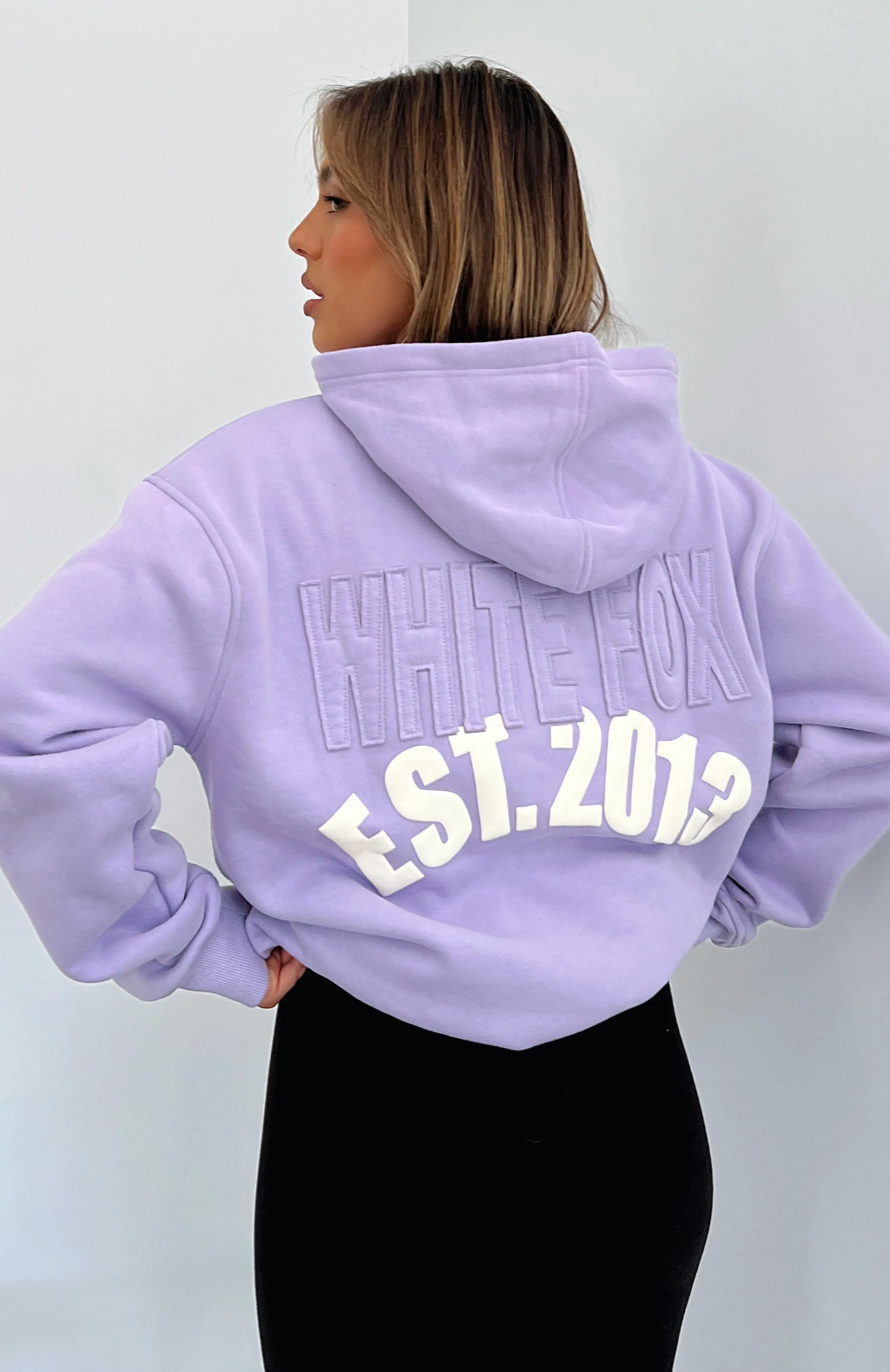 Major Moves Oversized Hoodie Lilac sold by White Fox Boutique