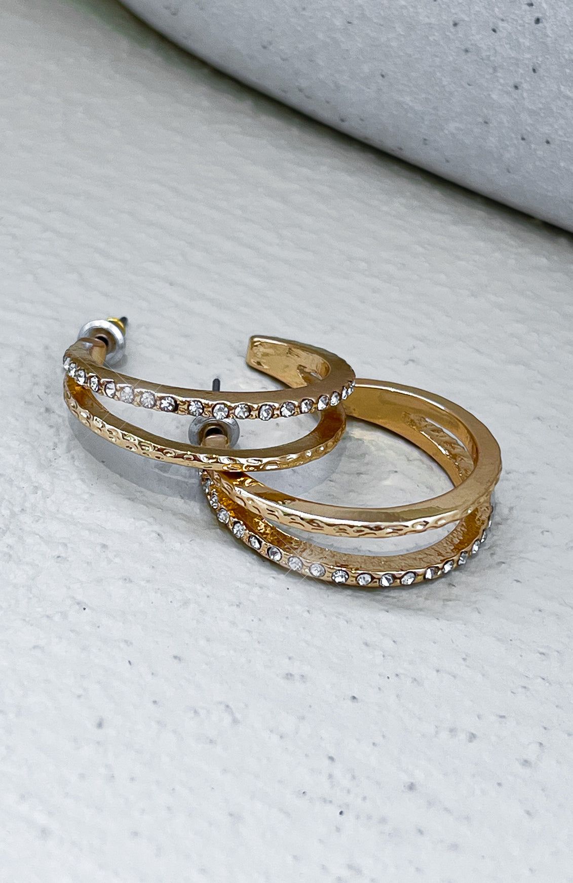 Mischa Earrings Gold sold by White Fox Boutique product image thumbnail 2