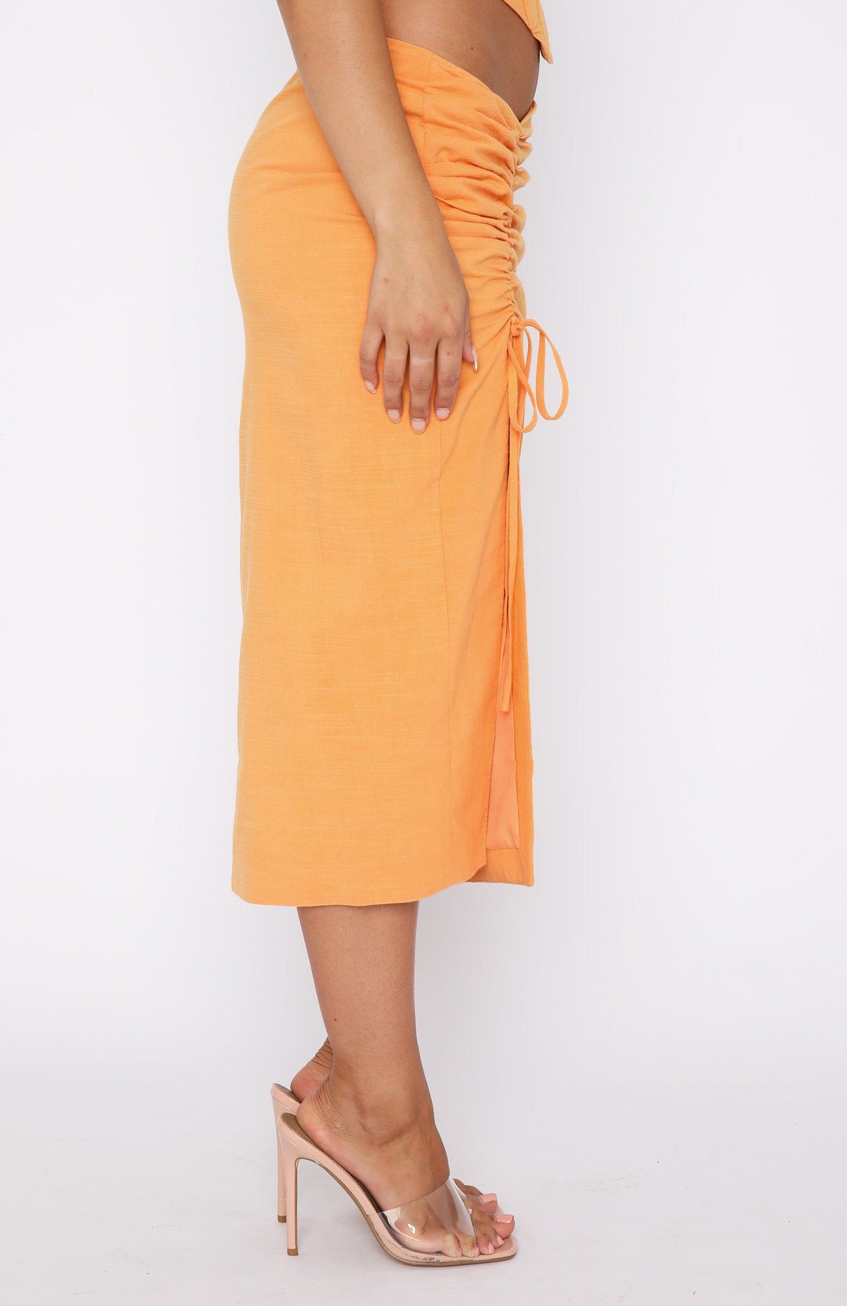 Do It My Way Midi Skirt Orange sold by White Fox Boutique product image thumbnail 3