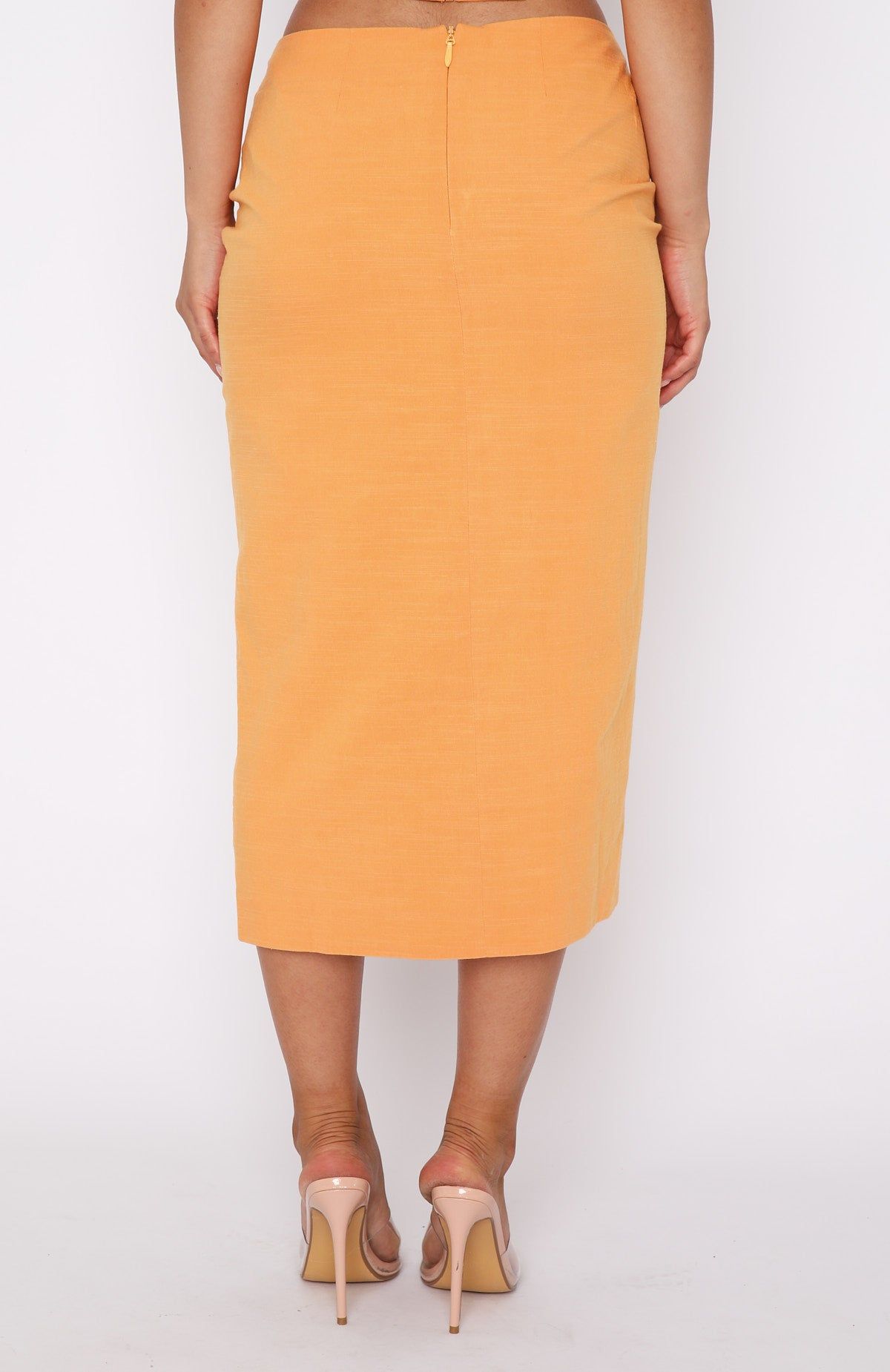 Do It My Way Midi Skirt Orange sold by White Fox Boutique product image thumbnail 4