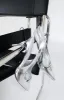 Georgie Slingback Heels Silver sold by White Fox Boutique