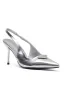 Georgie Slingback Heels Silver sold by White Fox Boutique