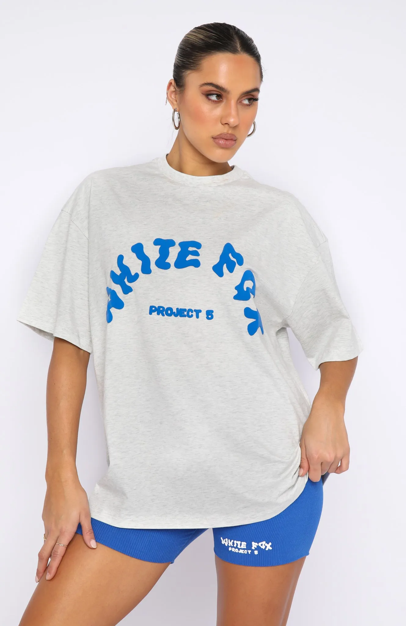 Project 5 Oversized Tee Gravity Grey sold by White Fox Boutique product image thumbnail 2