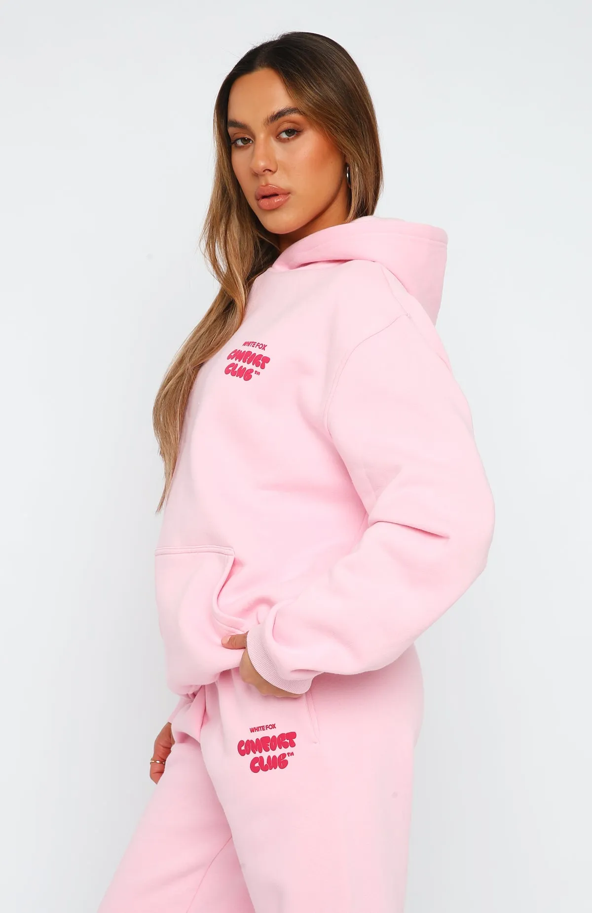 Comfort Club Oversized Hoodie Bon Bon sold by White Fox Boutique product image thumbnail 3