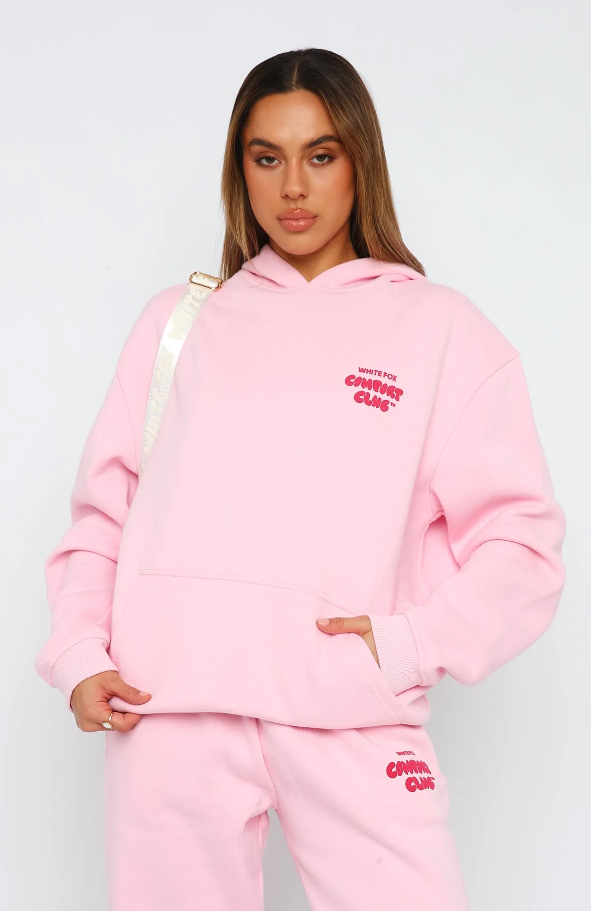 Comfort Club Oversized Hoodie Bon Bon sold by White Fox Boutique product image thumbnail 2