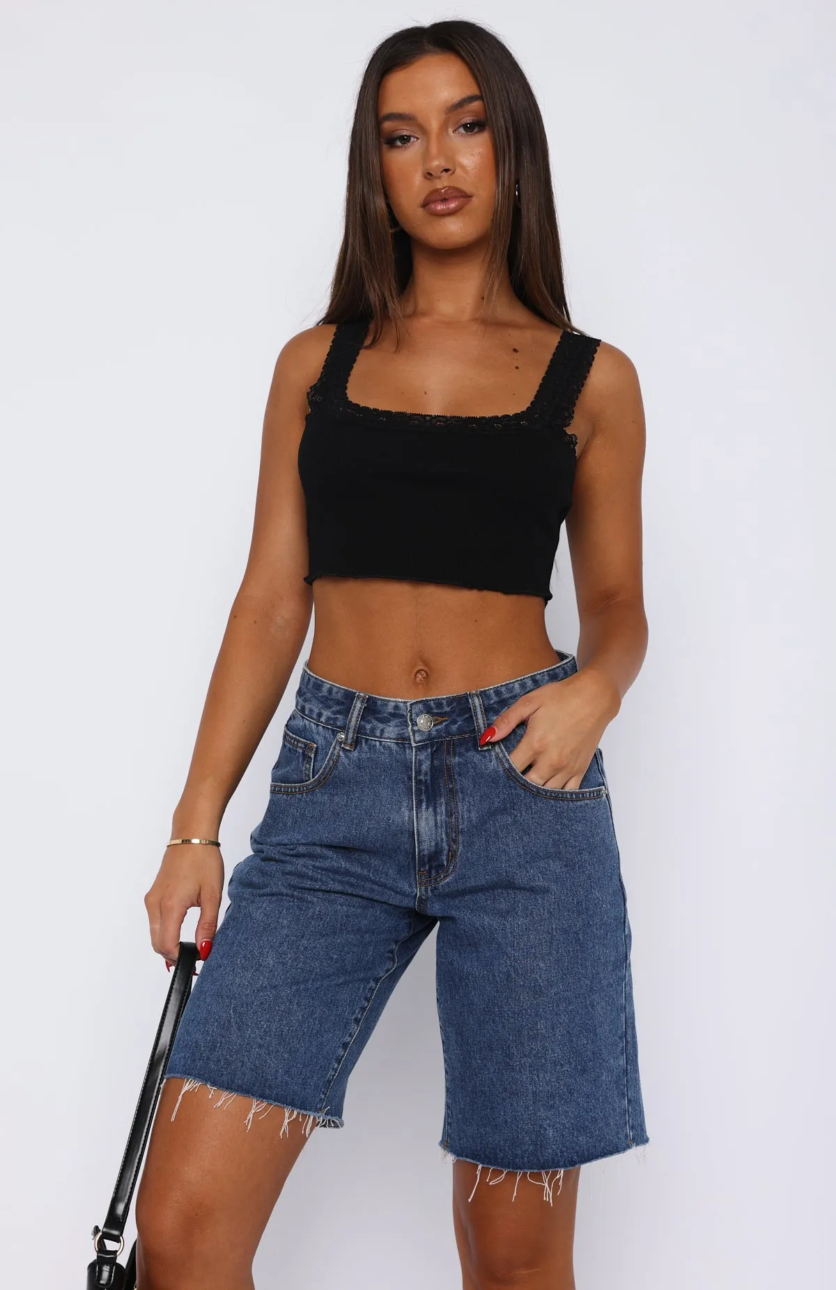 Youthful Days Crop Black sold by White Fox Boutique product image thumbnail 2