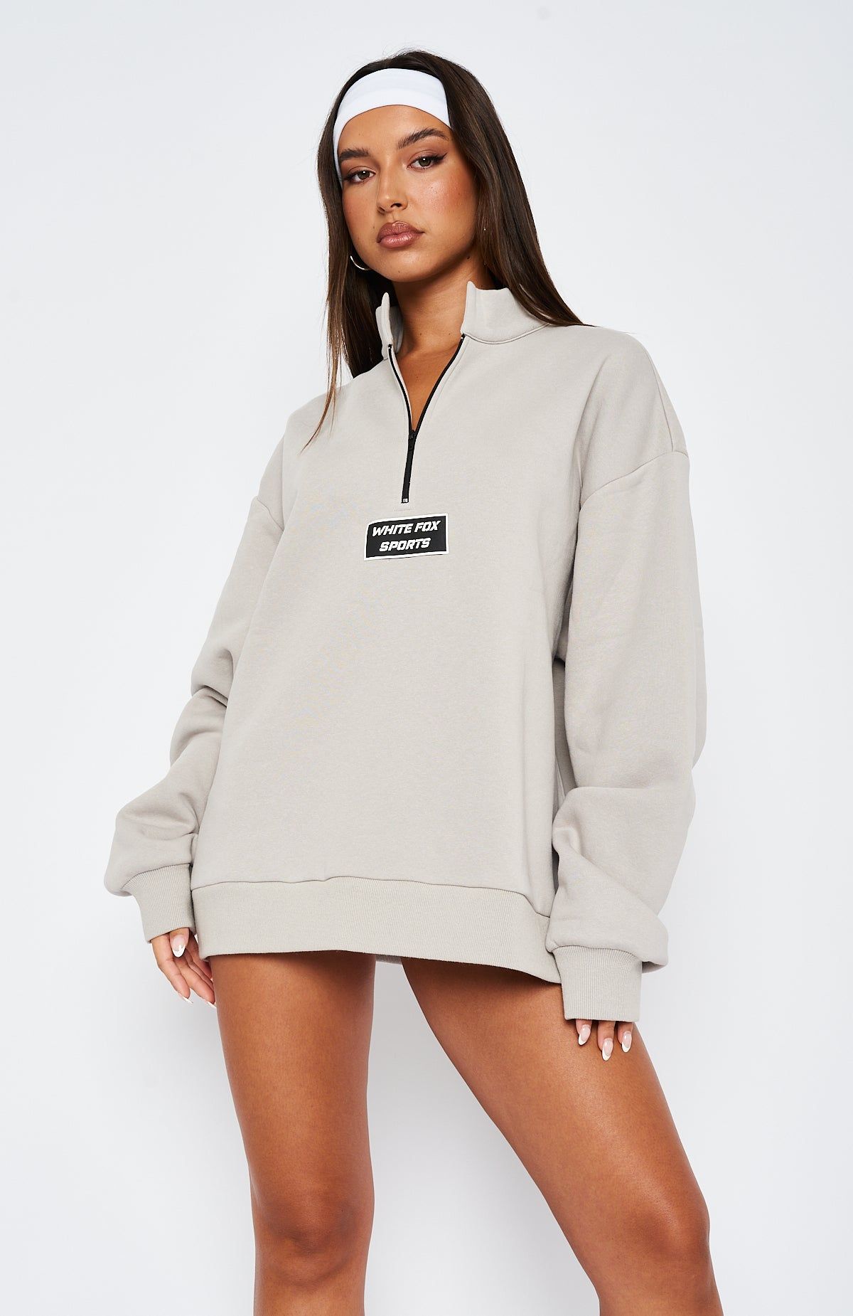 The Elite Zip Front Sweater Lunar sold by White Fox Boutique product image thumbnail 4