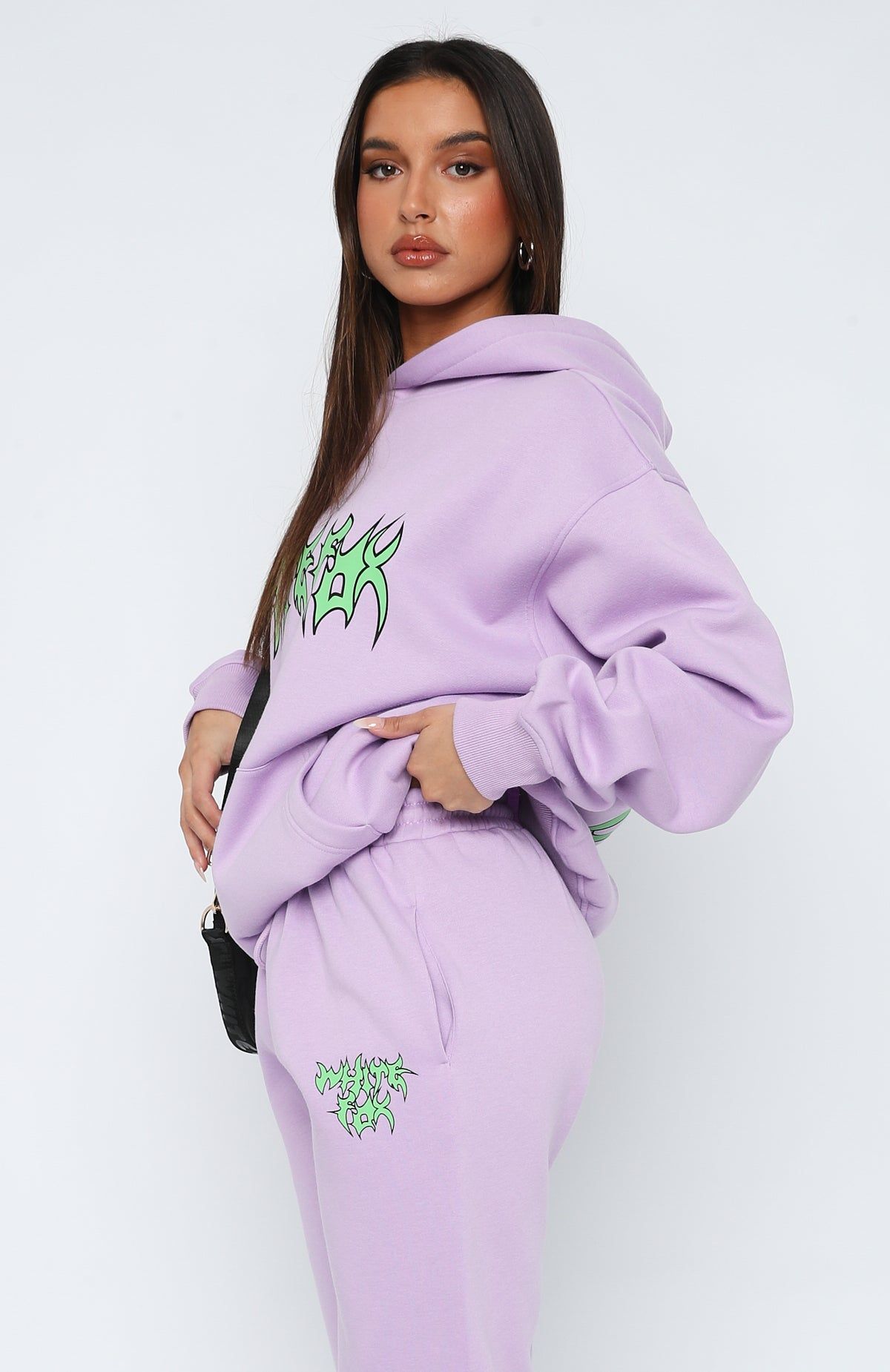 Bring That Energy Oversized Hoodie Lilac sold by White Fox Boutique product image thumbnail 3