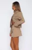 Hold Tight PU Mini Skirt Camel sold by White Fox Boutique