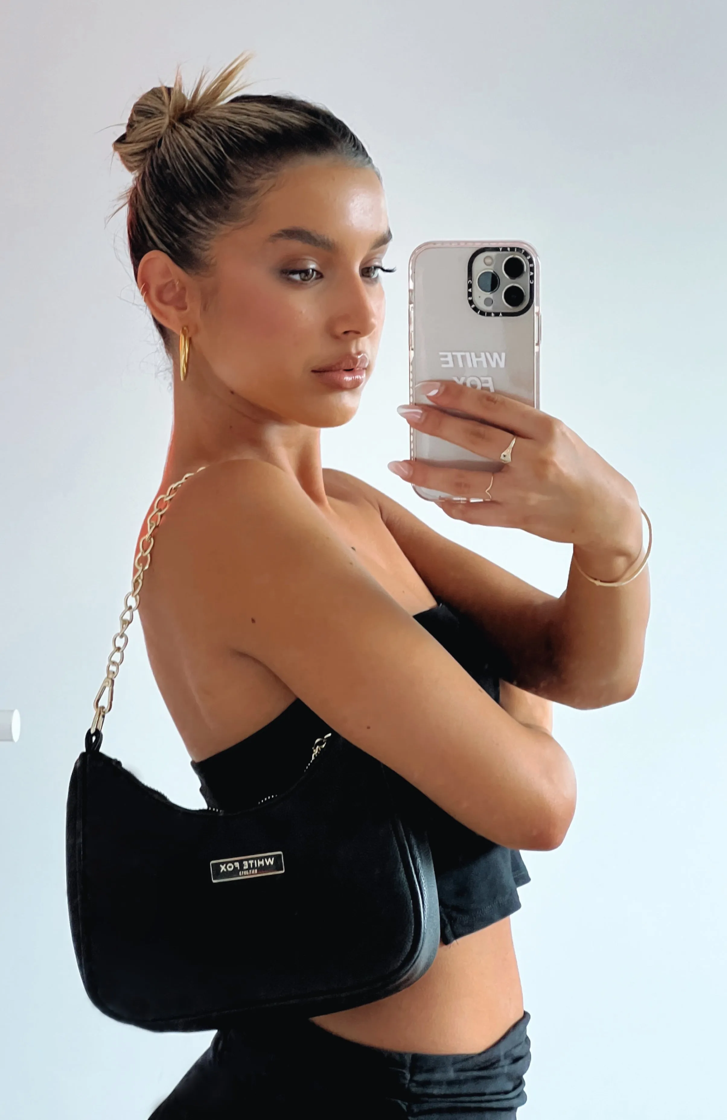 Keep Showing Off Bag Black PU sold by White Fox Boutique product image thumbnail 4