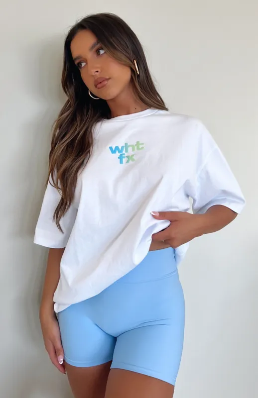 Another Dimension Oversized Tee White sold by White Fox Boutique