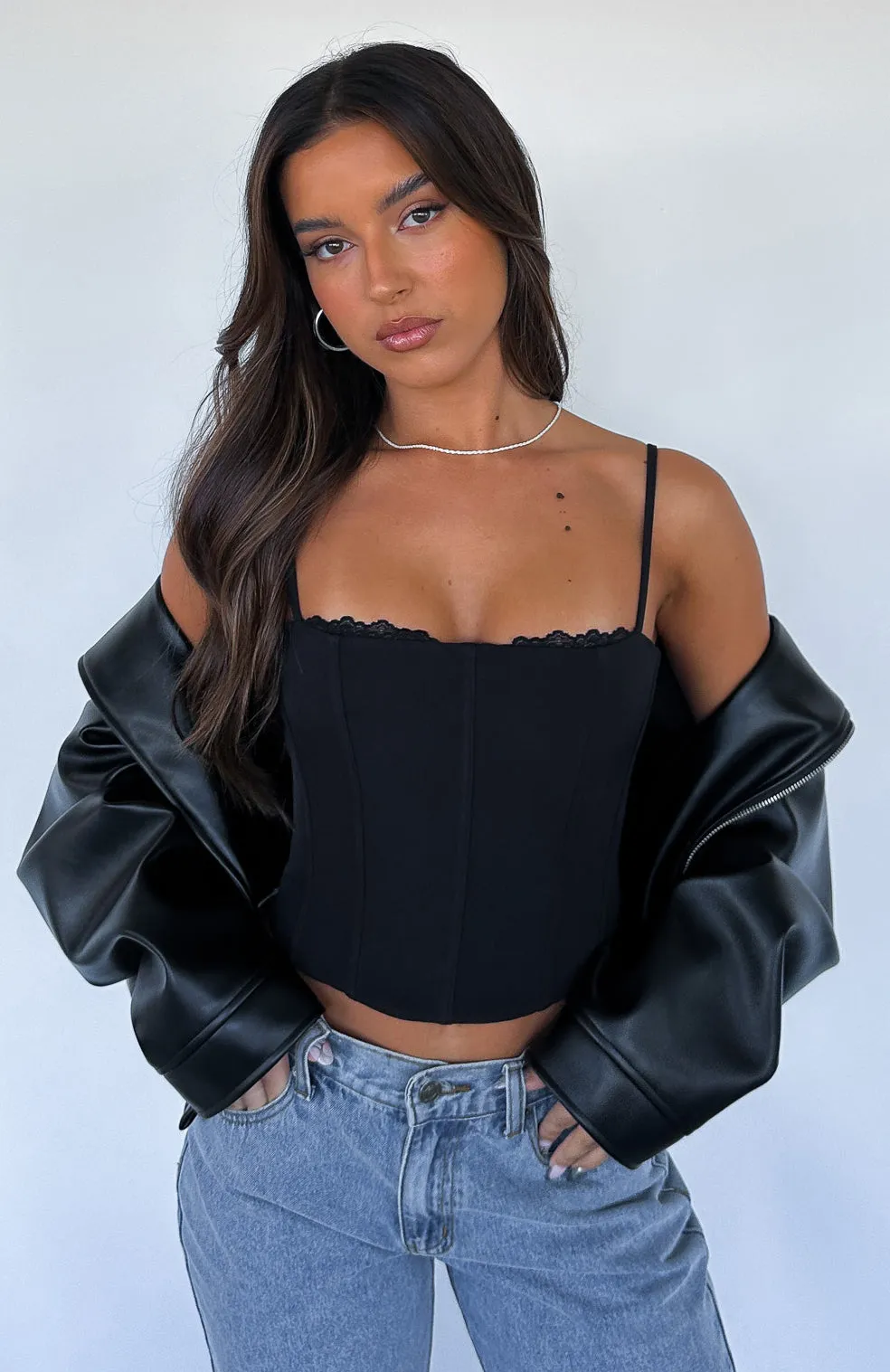 Love Me Harder Bustier Black sold by White Fox Boutique product image thumbnail 5