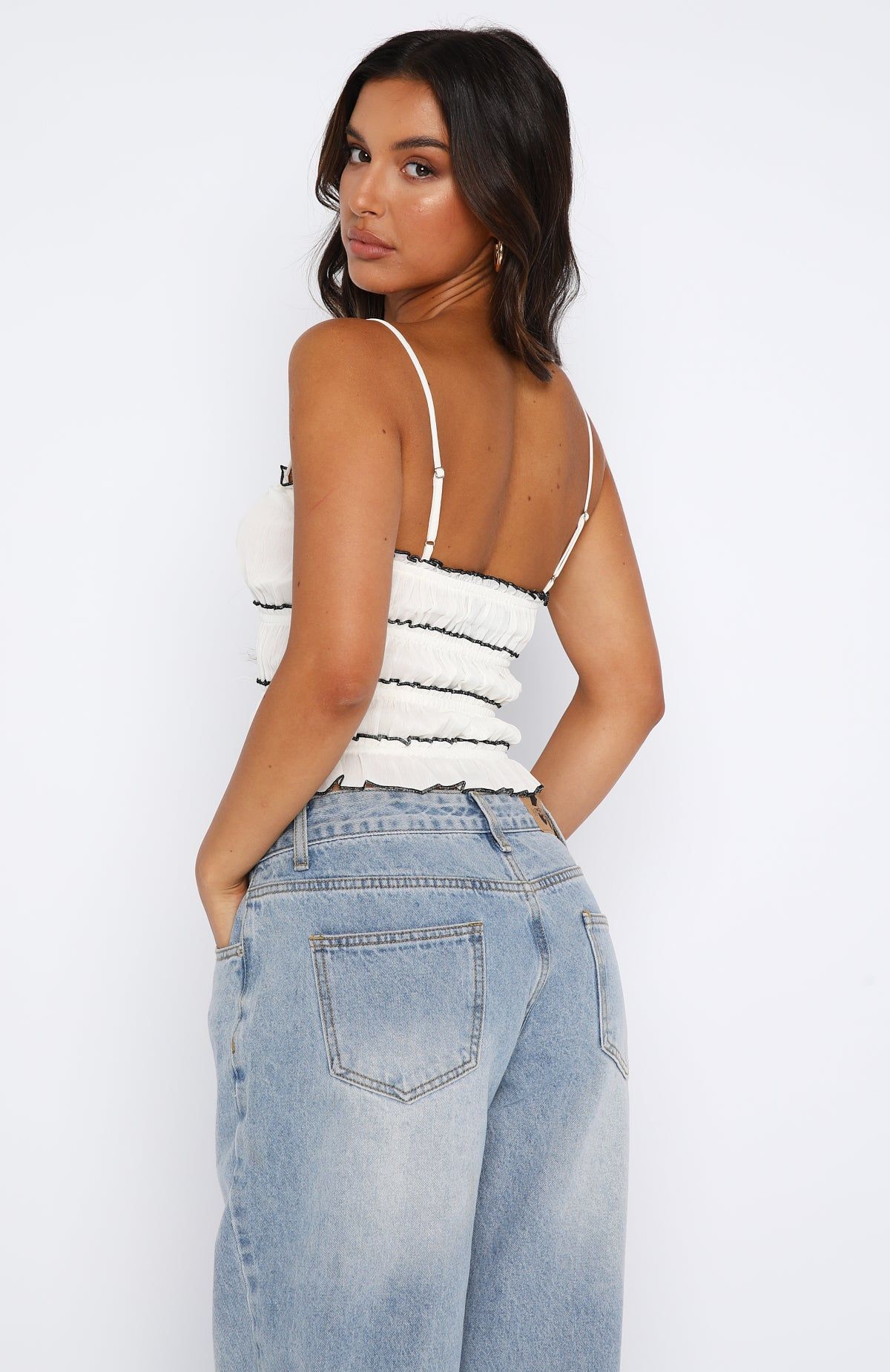 Like Never Before Top White sold by White Fox Boutique product image thumbnail 4