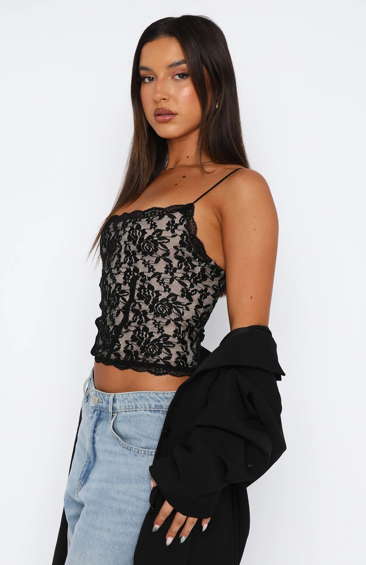 Make Your Way Lace Bustier Black sold by White Fox Boutique product image thumbnail 3