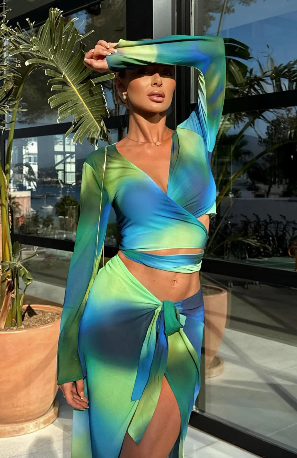 Coral Cove Wrap Top Costa Verde sold by White Fox Boutique