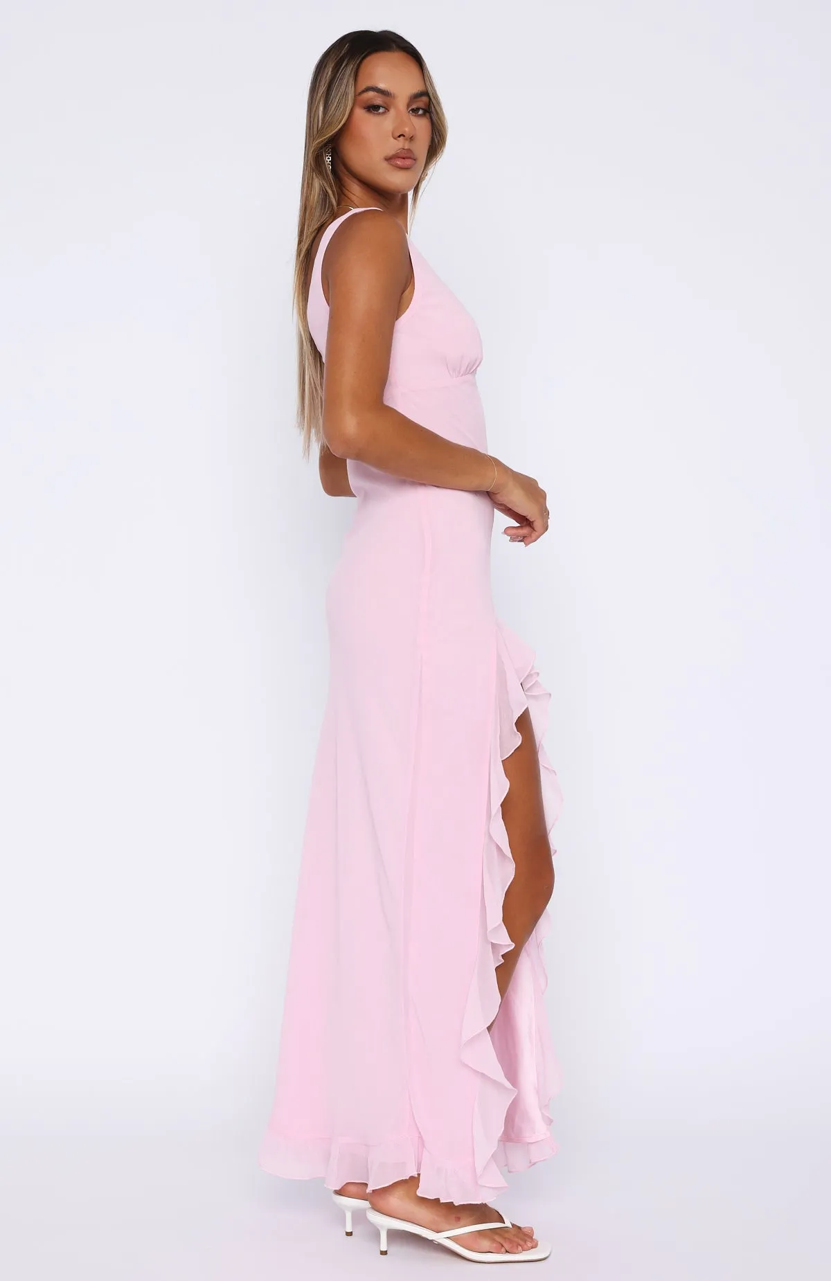 Tell Me Everything Maxi Dress Pink sold by White Fox Boutique product image thumbnail 3