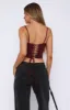 Broken Dreams Bustier Wine sold by White Fox Boutique
