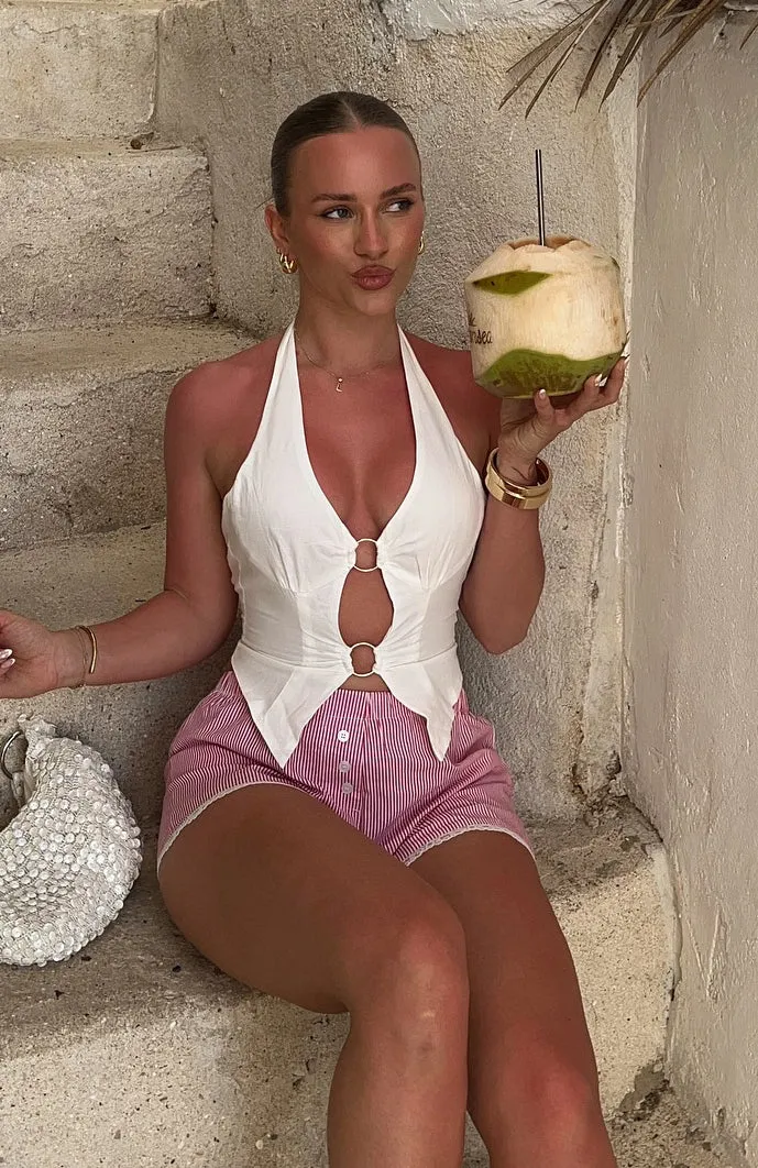 She's Trending Halter Top White sold by White Fox Boutique