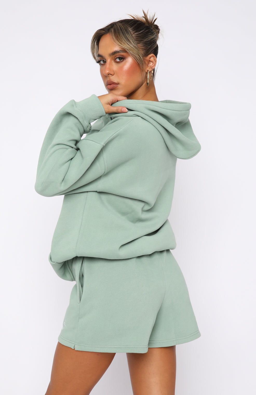 Set The Standard Hoodie Sage sold by White Fox Boutique product image thumbnail 3