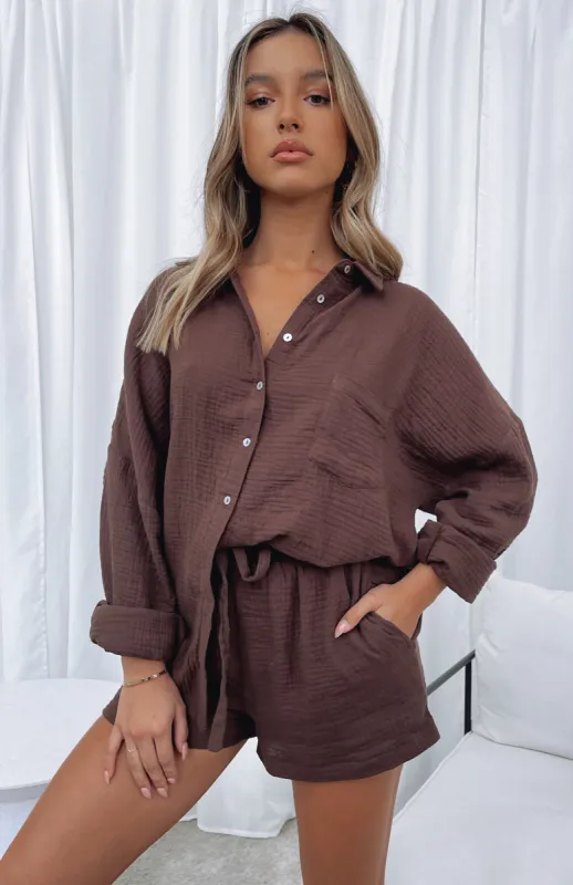 Hard To Handle Shorts Chocolate sold by White Fox Boutique