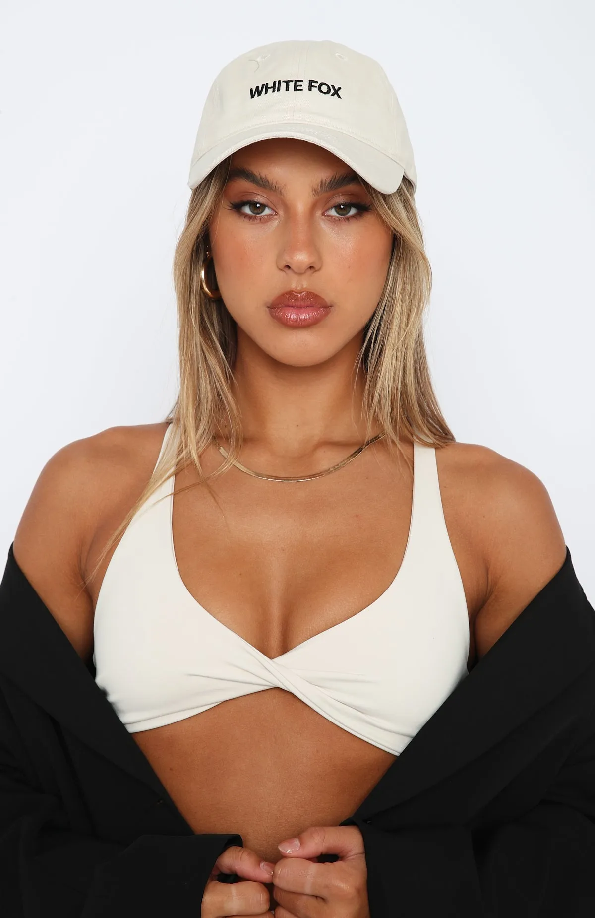 Time To Travel Cap Bone sold by White Fox Boutique product image thumbnail 2